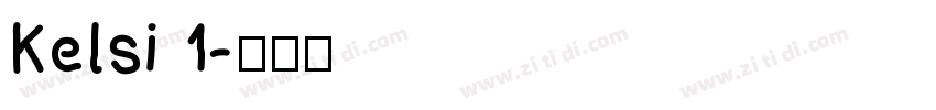 Kelsi 1字体转换